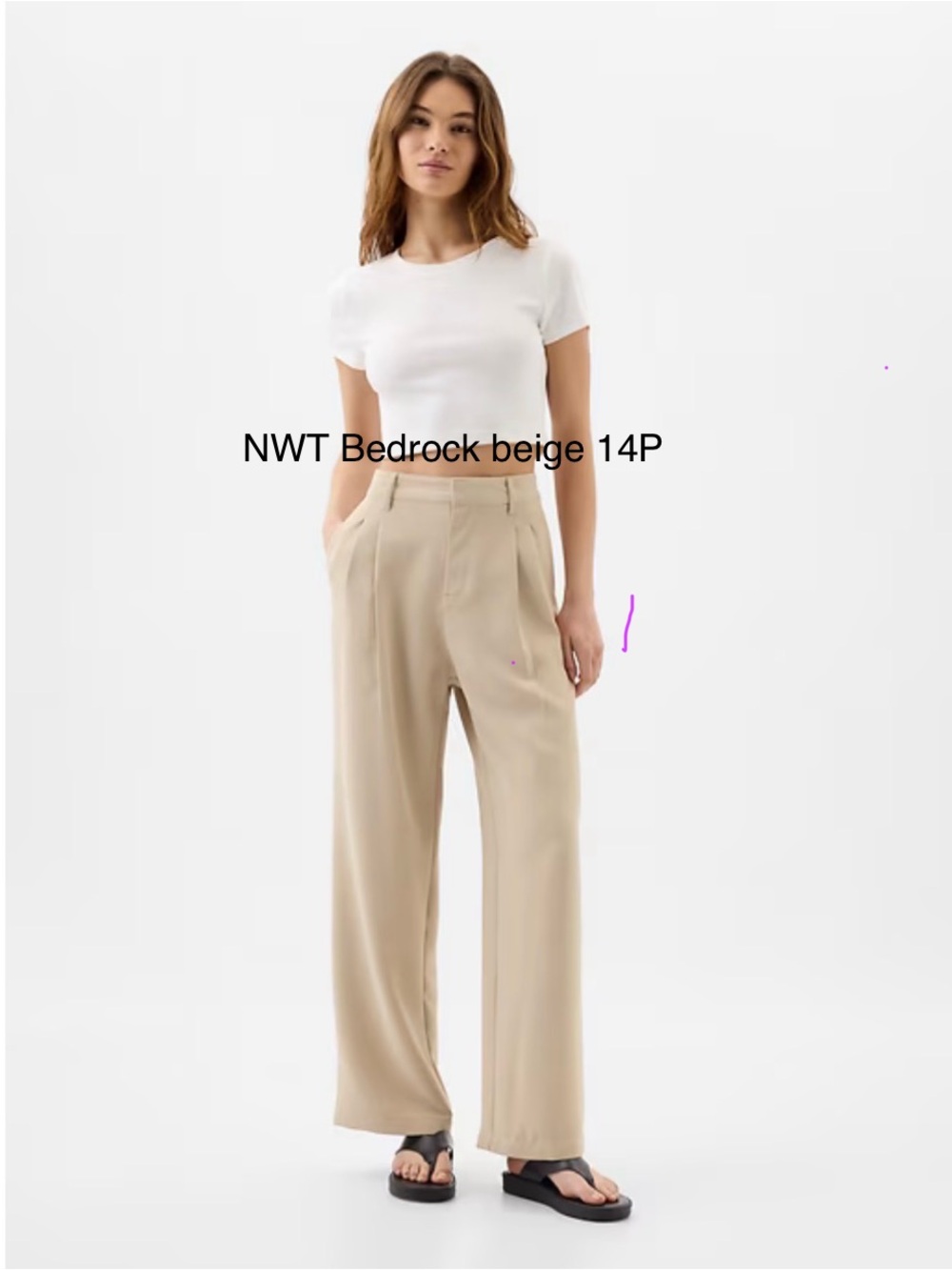 Two Pair NWT Gap Factory Easy Crepe Trousers 14P